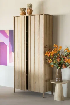 Opbergkast Jake Eikenhout 210 x 102cm - Naturel - Loft24.nl