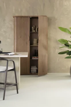 Opbergkast Josh Eikenhout 210 x 120cm - Bruin - Loft24.nl