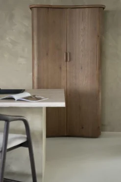 Opbergkast Josh Eikenhout 210 x 120cm - Bruin - Loft24.nl