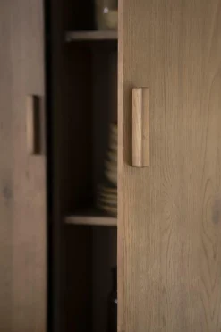 Opbergkast Josh Eikenhout 210 x 120cm - Bruin - Loft24.nl