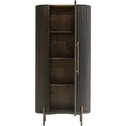 Opbergkast Luxor Eiken 190 x 90cm kleur donkerbruin - Loft24.nl