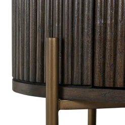 Opbergkast Luxor Eiken 190 x 90cm kleur donkerbruin - Loft24.nl