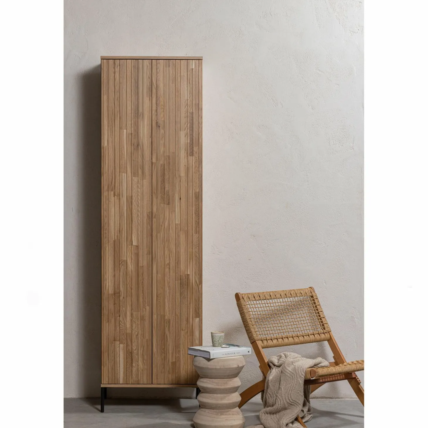 Opbergkast New Gravure 120 x 60cm - Naturel - Loft24.nl