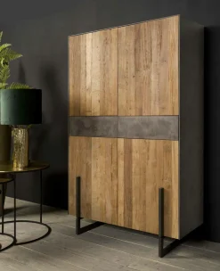 Opbergkast Ora Gerecycled Teak 182 cm - Loft24.nl