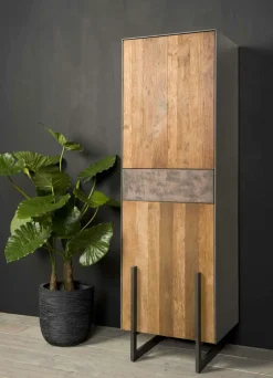 Opbergkast Ora Teakhout 182 x 57 cm (rechts) - Loft24.nl