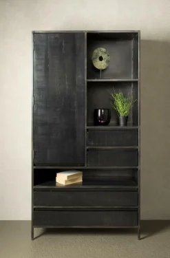 Opbergkast Paterno 190 x 100 cm - Zwart - Loft24.nl