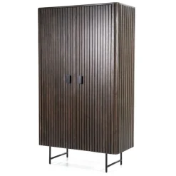 Opbergkast Remi Mangohout en Metaal 170 x 96 cm - Bruin - Loft24.nl
