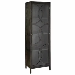 Opbergkast Stelvio Gun Metal 1 deur - Loft24.nl