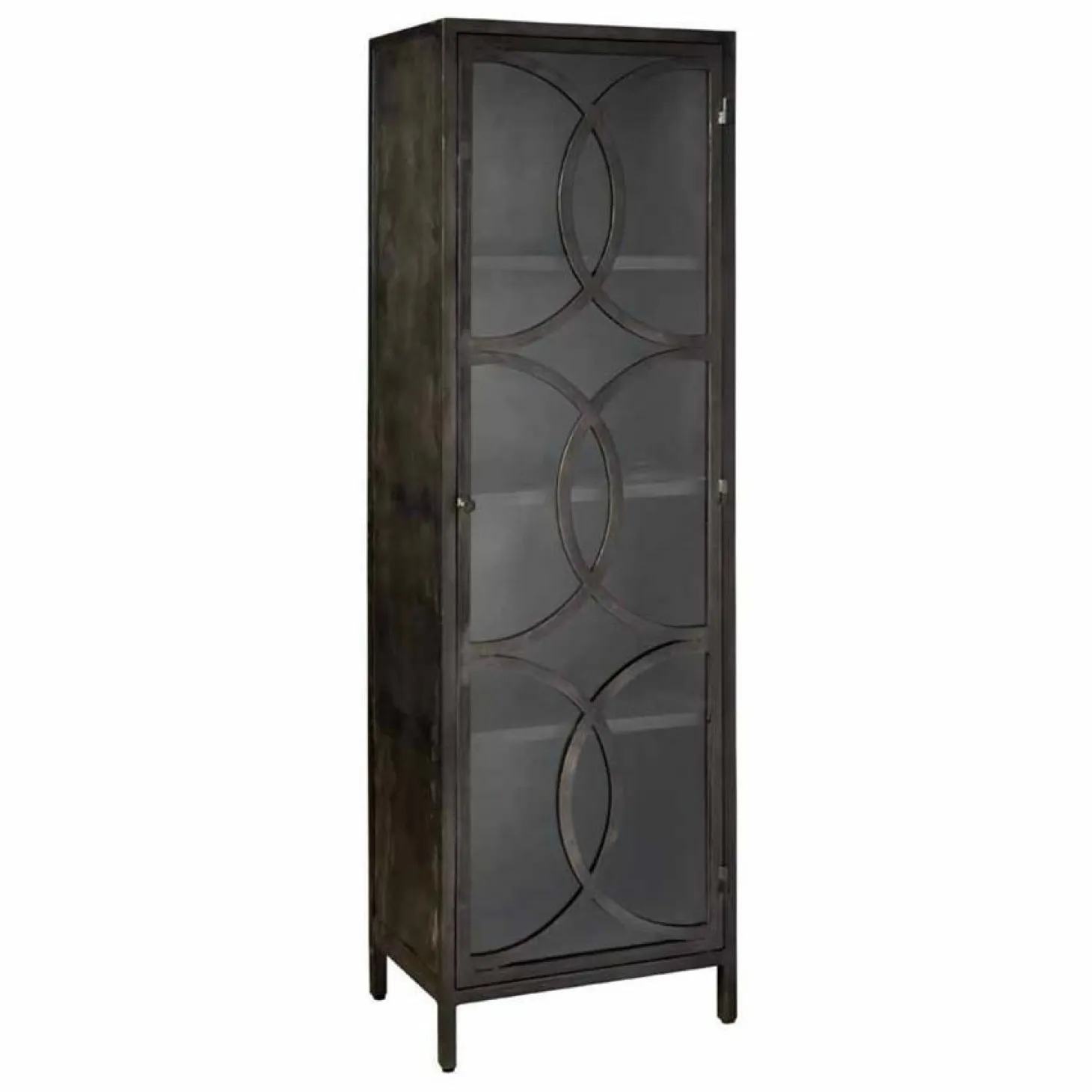 Opbergkast Stelvio Gun Metal 1 deur - Loft24.nl