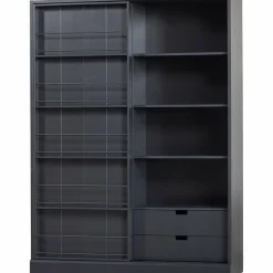 Opbergkast Swing Met schuifdeur - Mat Zwart - Loft24.nl