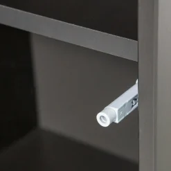 Opbergkast Teun 188 x 44cm, kleur Zwart - Loft24.nl