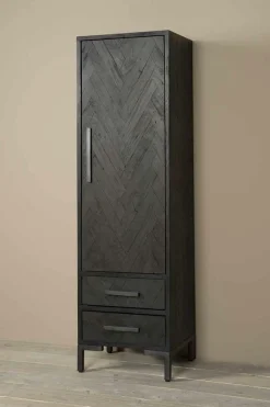 Opbergkast Ziano Visgraat 190 x 55 cm - Zwart (rechts) - Loft24.nl