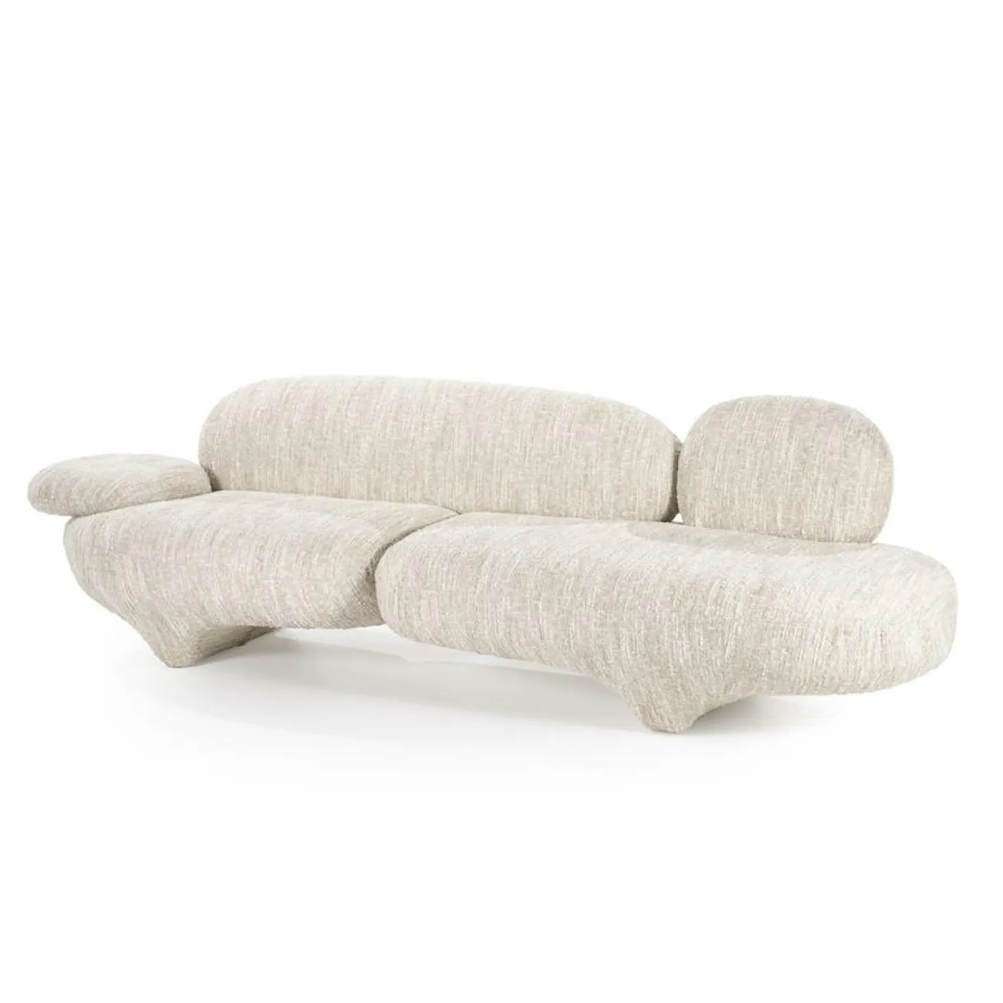 Organische Bank Jayden Beige - 265cm - Loft24.nl