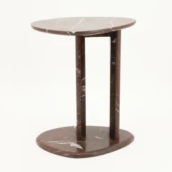 Organische Bijzettafel Lior Marmer 46 x 35cm - Loft24.nl