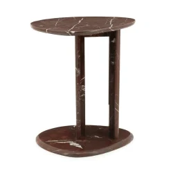 Organische Bijzettafel Lior Marmer 46 x 35cm - Loft24.nl