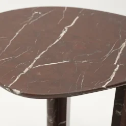 Organische Bijzettafel Lior Marmer 46 x 35cm - Loft24.nl