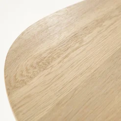 Organische Bijzettafel Lori Eikenhout 46 x 35cm - Naturel - Loft24.nl