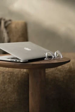 Organische Bijzettafel Novia Mangohout 50 x 40cm - Lichtbruin - Loft24.nl