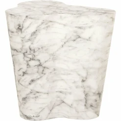Organische Bijzettafel Rockyard Faux Marmer - Wit - Loft24.nl