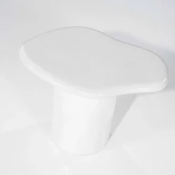 Organische Bijzettafel Seki 57 x 44cm - Wit - Loft24.nl