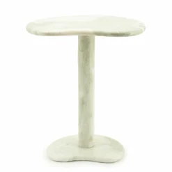 Organische Bijzettafel Verde Marmer 45 x 33cm - Loft24.nl