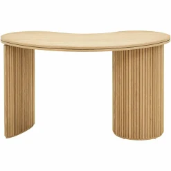 Organische Bureau Belfort Eiken - 130 x 70 cm - Loft24.nl