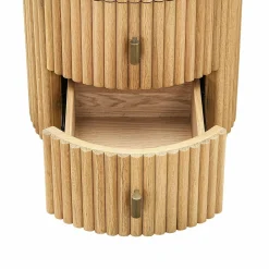 Organische Bureau Belfort Eiken - 130 x 70 cm - Loft24.nl