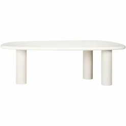 Organische Eettafel Bloomstone 230 x 117cm - Wit - Loft24.nl