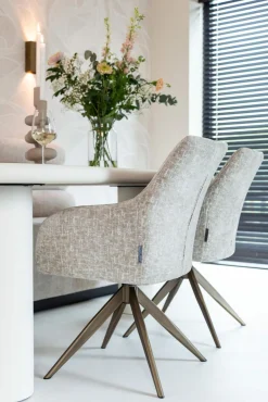 Organische Eettafel Bloomstone 230 x 117cm - Wit - Loft24.nl