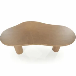 Organische Eettafel Bobbie Walnoot 215 x 110 cm - Lichtbruin - Loft24.nl