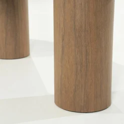 Organische Eettafel Bobbie Walnoot 215 x 110 cm - Lichtbruin - Loft24.nl