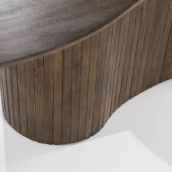 Organische Eettafel Jordy Mangohout 200 x 110cm - Bruin - Loft24.nl