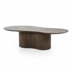 Organische Eettafel Jordy Mangohout 200 x 110cm - Bruin - Loft24.nl