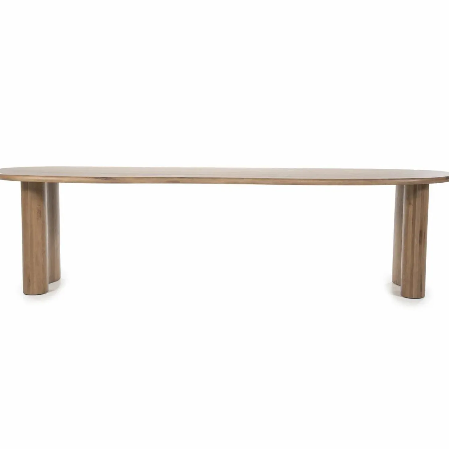 Organische Eettafel Josh 300 x 110 cm - kleur Bruin - Loft24.nl