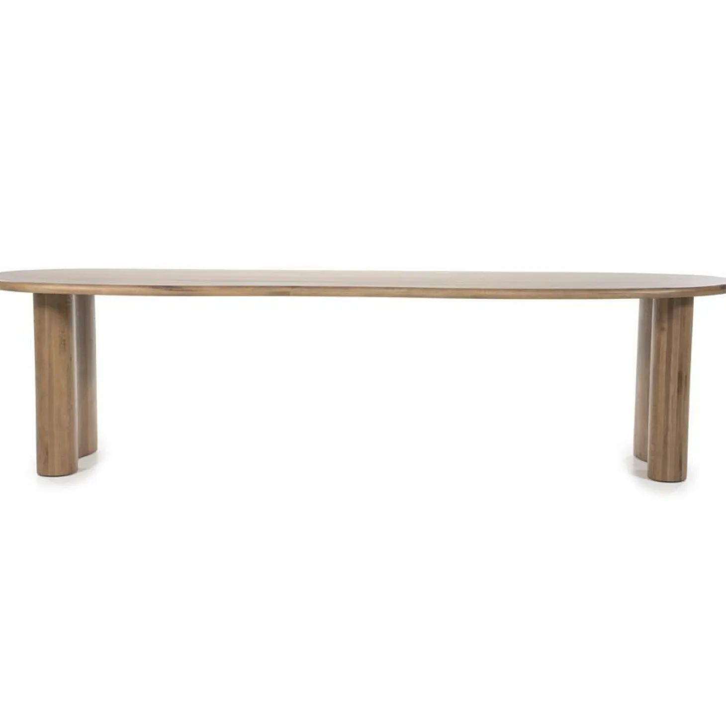 Organische Eettafel Josh 300 x 110 cm - kleur Bruin - Loft24.nl