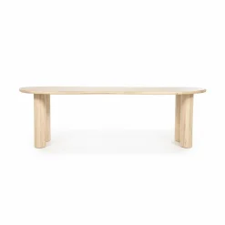 Organische Eettafel Josh 250 x 110 cm- kleur Naturel - Loft24.nl