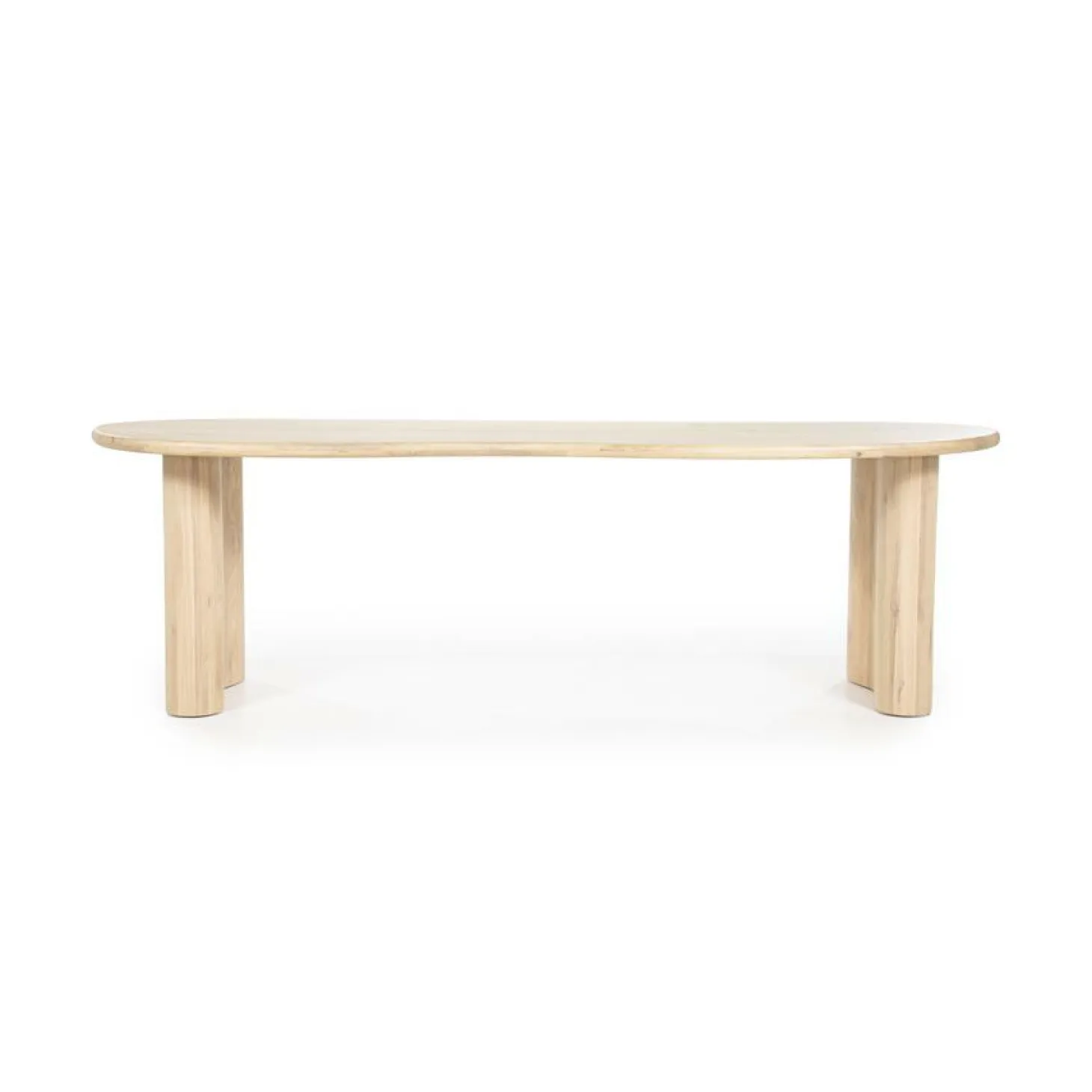 Organische Eettafel Josh 250 x 110 cm- kleur Naturel - Loft24.nl