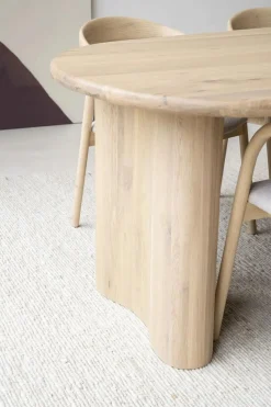 Organische Eettafel Josh 250 x 110 cm- kleur Naturel - Loft24.nl