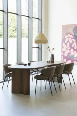 Organische Eettafel Josh 250 x 110 cm- kleur Bruin - Loft24.nl