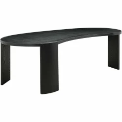 Organische Eettafel Navarino 230 x 112 cm Eiken - Zwart - Loft24.nl