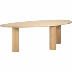 Organische Eettafel Oakley Eiken 235 x 110 cm - Naturel - Loft24.nl