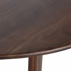 Organische Eettafel Roundly Mangohout, kleur Walnoot - 180 cm - Loft24.nl