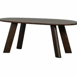 Organische Eettafel Roundly Mangohout, kleur Walnoot - 200 cm - Loft24.nl