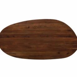 Organische Eettafel Roundly Mangohout, kleur Walnoot - 200 cm - Loft24.nl