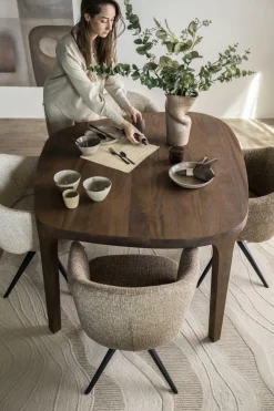 Organische Eettafel Taylor Mangohout - 140 cm - Loft24.nl