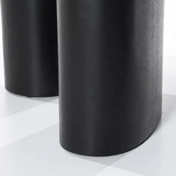 Organische Eettafel Walter Eikenhout 220 x 100cm - Zwart - Loft24.nl