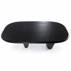 Organische Eettafel Walter Eikenhout 220 x 100cm - Zwart - Loft24.nl