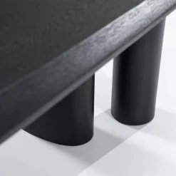 Organische Eettafel Walter Eikenhout 300 x 120cm - Zwart - Loft24.nl