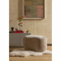 Organische Poef Popular Naturel - Loft24.nl