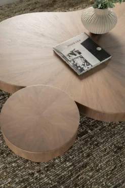 Organische Salontafel Bobbie - lichtbruin - 150 x 110 cm - Loft24.nl